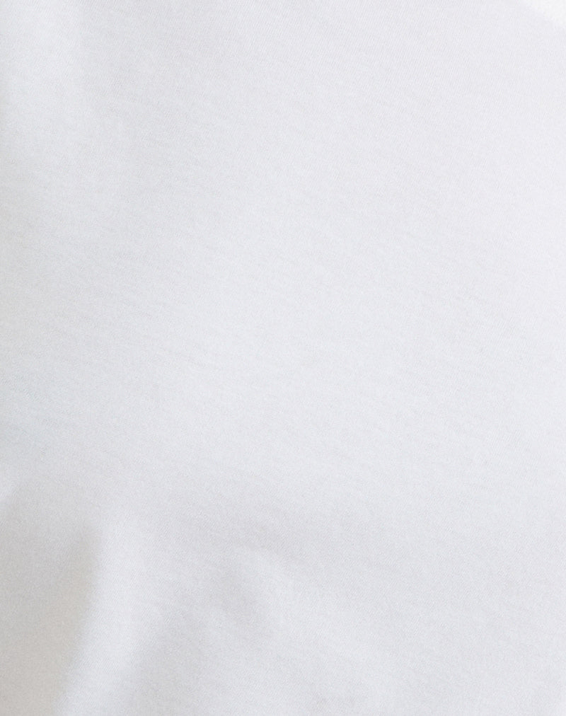 Women's Jersey Fashion Top in White for Everyday Wear