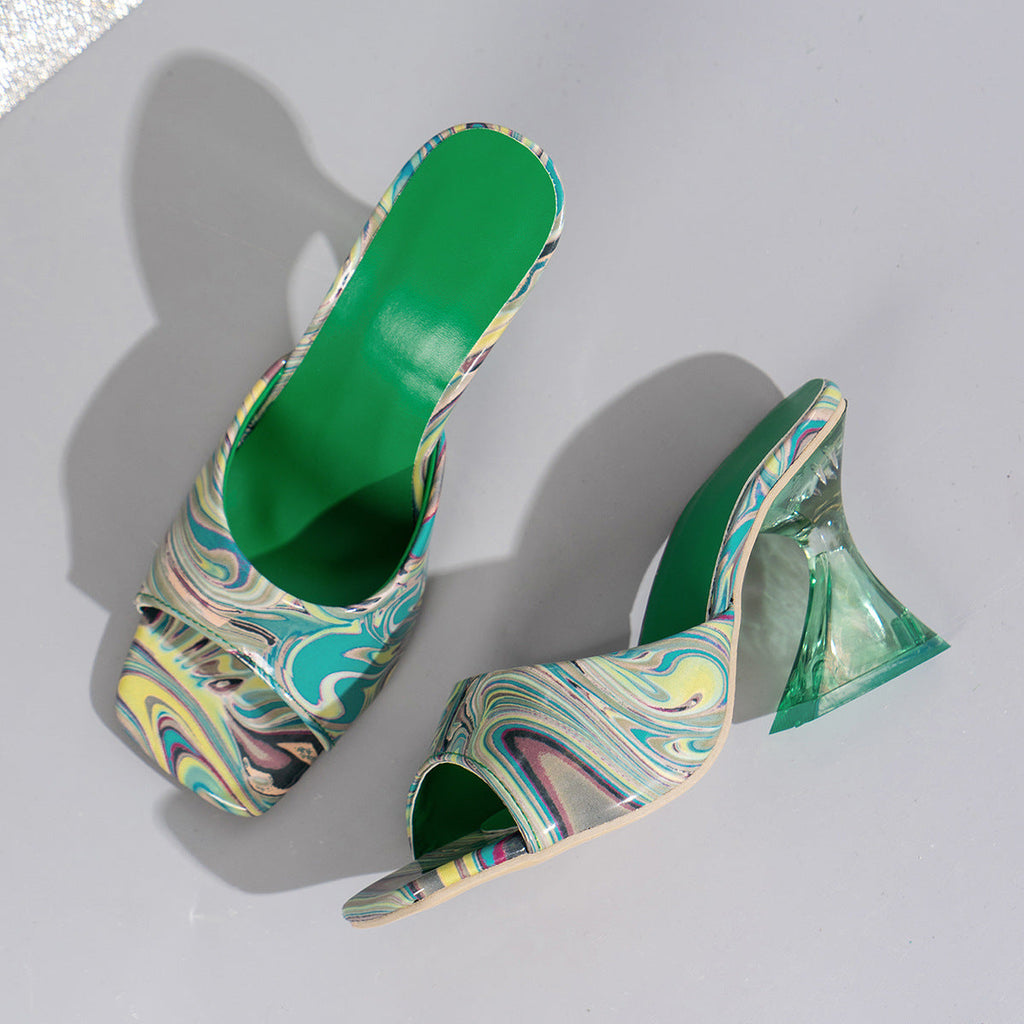 Women's Heeled Evening Sandals with Cushioned Sole for All-Day Comfort