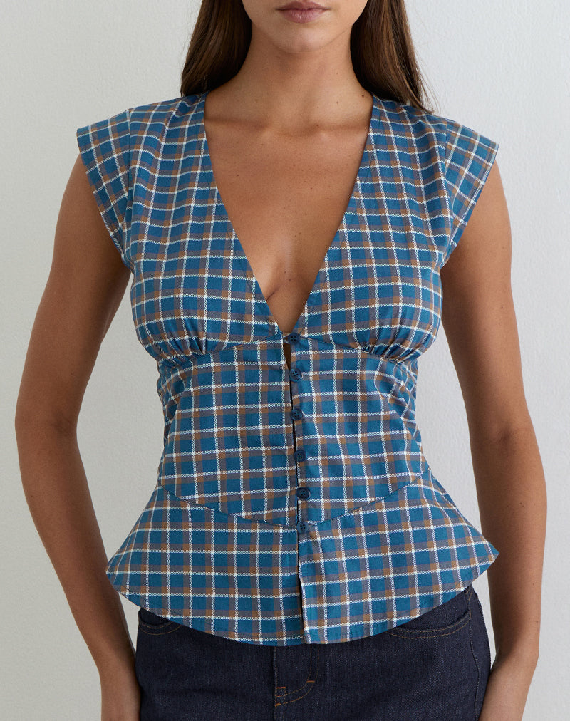 Women's Denim Shift Midi Dress in Blue for Everyday Wear