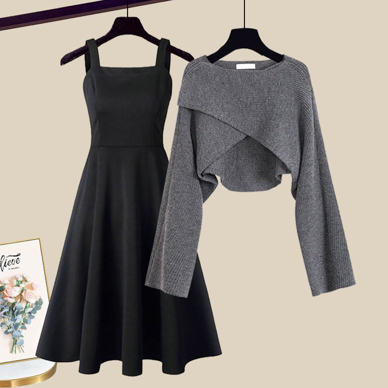 Women's Knit Shift Midi Dress for Date Night