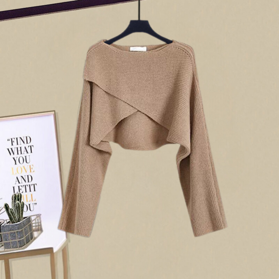 Women's Knit Shift Midi Dress for Date Night