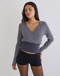 Women's Knit Long Sleeve Top in Ivory for Everyday Wear