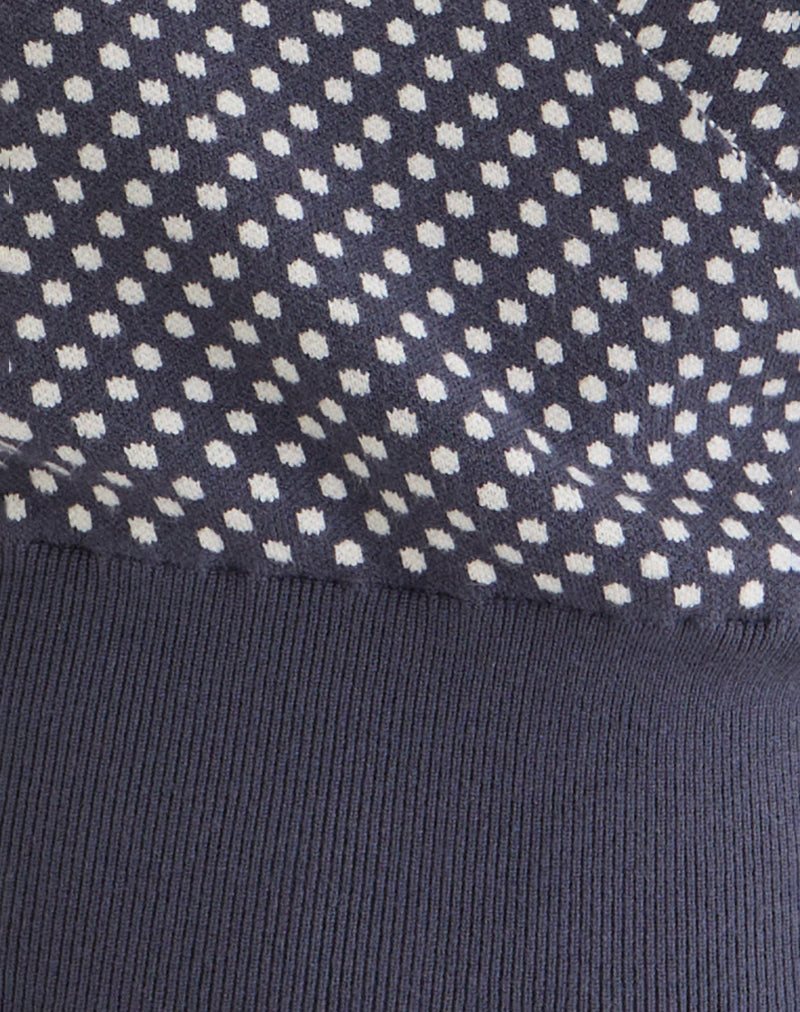 Women's Knit Long Sleeve Top in Ivory for Everyday Wear