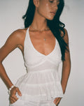 Women's Halterneck Top in Whit Flattering Fit for Everyday Wear