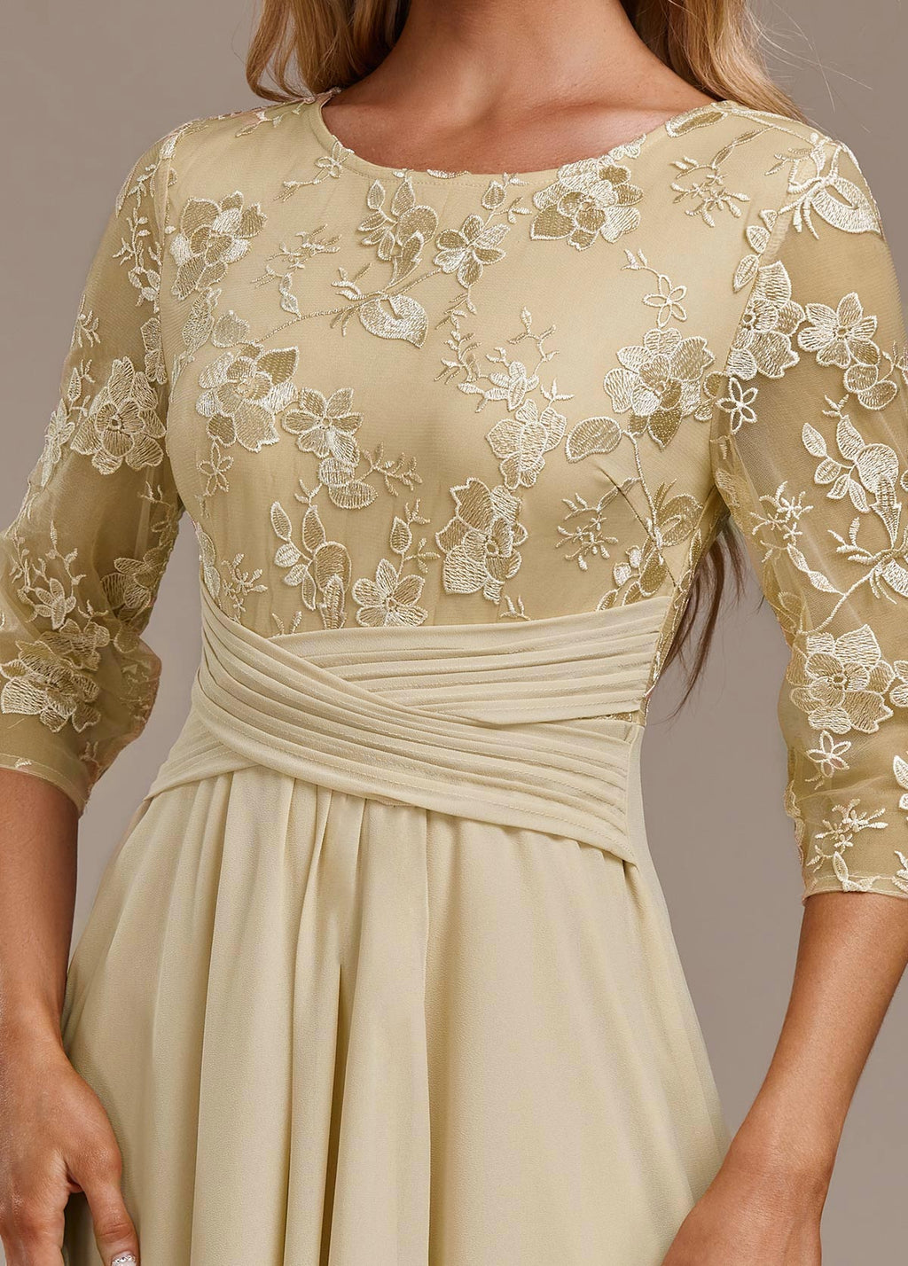 Women's Floral Flowy Midi Dress in Floral for Date Night