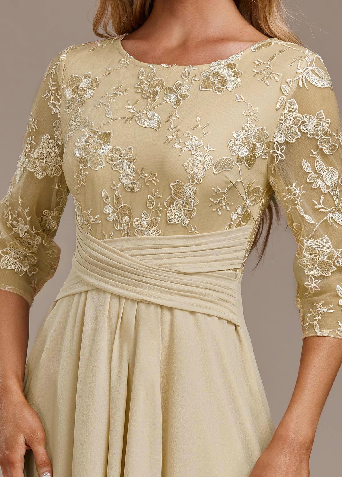 Women's Floral Flowy Midi Dress in Floral for Date Night