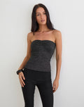 Women's Fashion Top in Black Flattering Fit for Everyday Wear