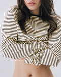 Women's Jersey Long Sleeve Top in Black for Everyday Wear