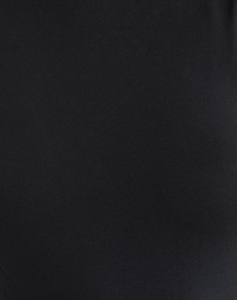 Women's Jersey Sleeveless Vest Top in Black for Everyday Wear