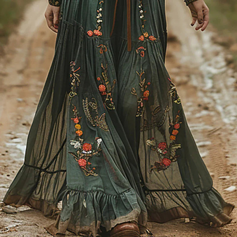 Women's Floral Maxi Dress in Floral for Everyday Wear
