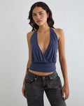 Women's Fashion Top with Cowl Neckline in Black for Everyday Wear