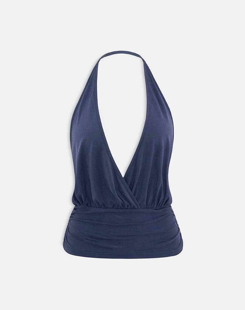 Women's Fashion Top with Cowl Neckline in Black for Everyday Wear