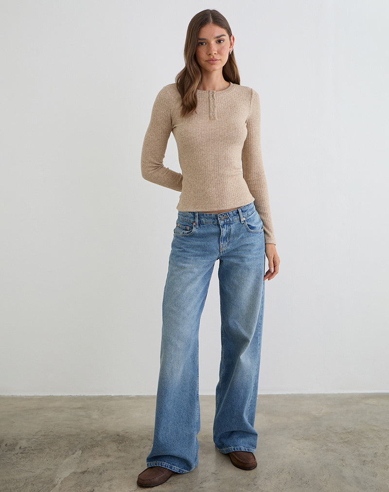 Women's Knit Long Sleeve Top Flattering Fit for Everyday Wear