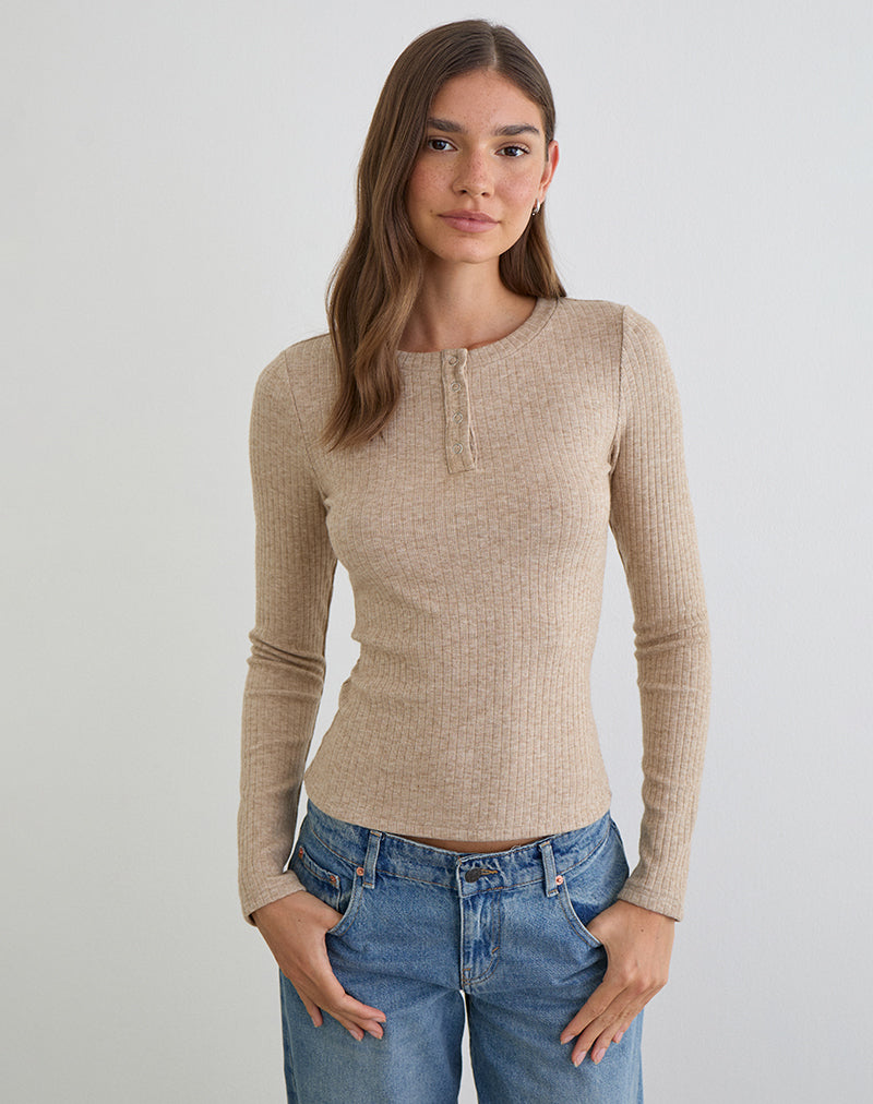 Women's Knit Long Sleeve Top Flattering Fit for Everyday Wear